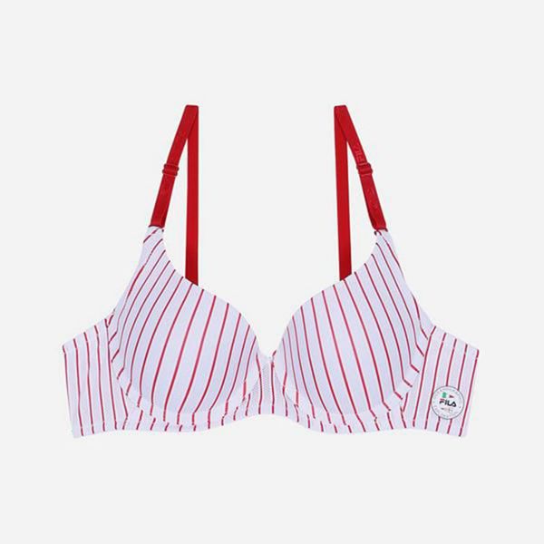 Bralettes Fila Mujer Blancas / Rojas - Summer Heritage - España 048965AIN